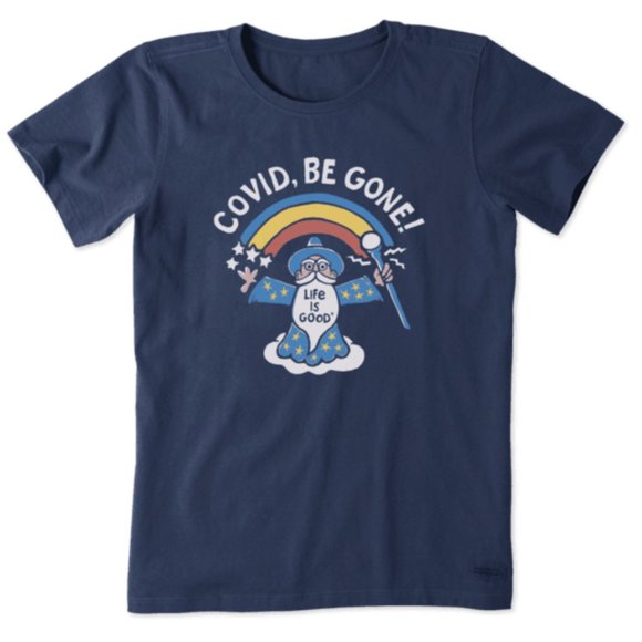 Life Is Good Other - Life is Good Covid, Be Gone Crusher Tee Blue L